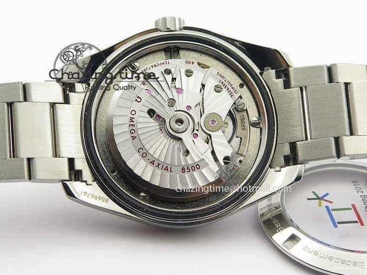 0723 Youthful Aqua Terra ‘PyeongChang 2018’ JHF Best Edition Black Dial On SS Bracelet A 8204